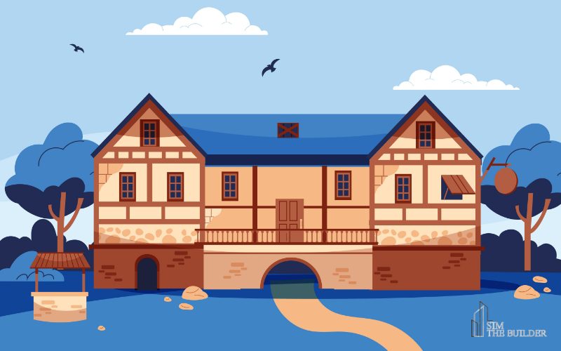 Diagram of a conservation house