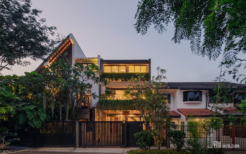 landed property in singapore with modern design